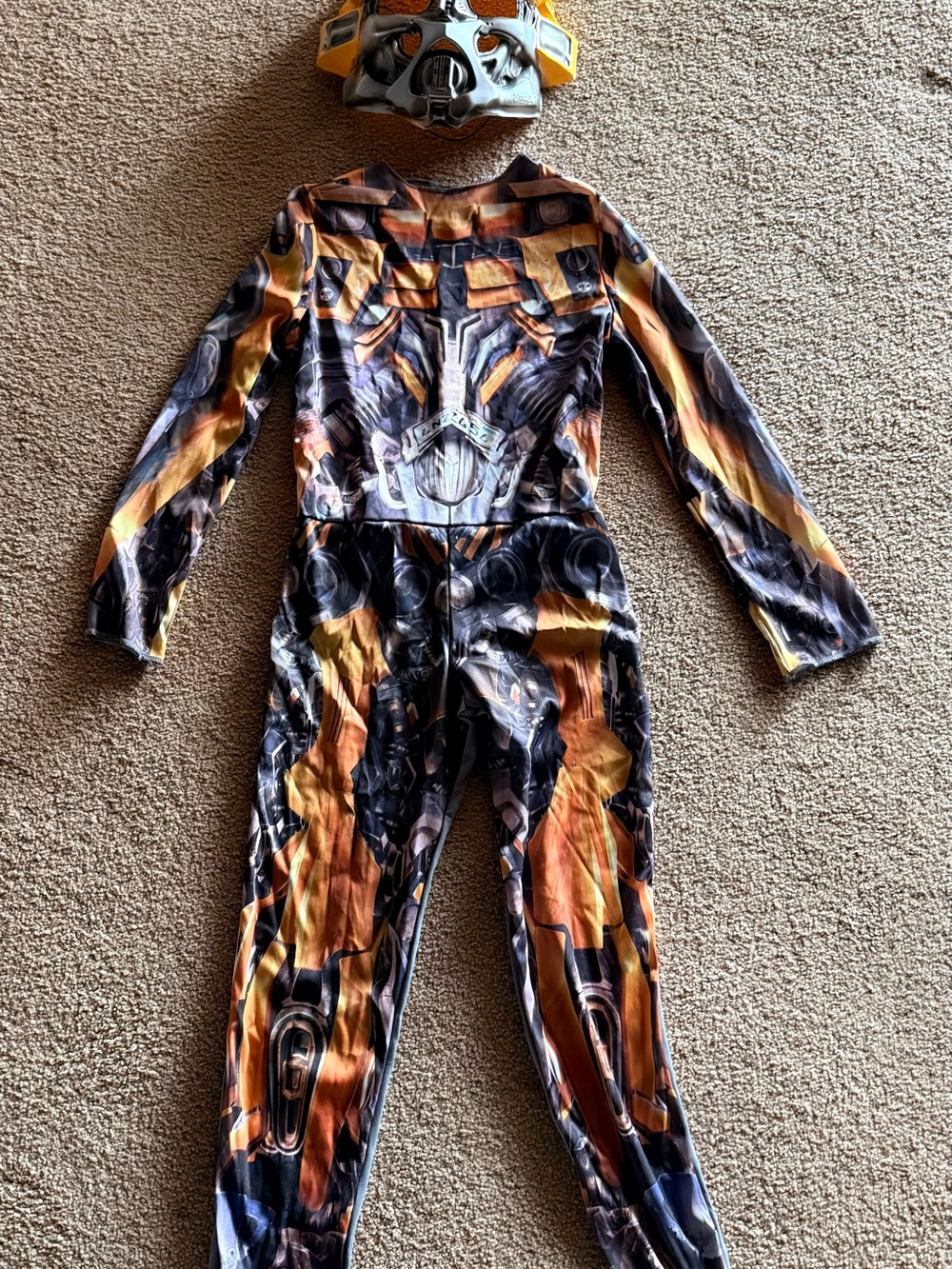 Bumblebee Robot Kids Costume with Mask